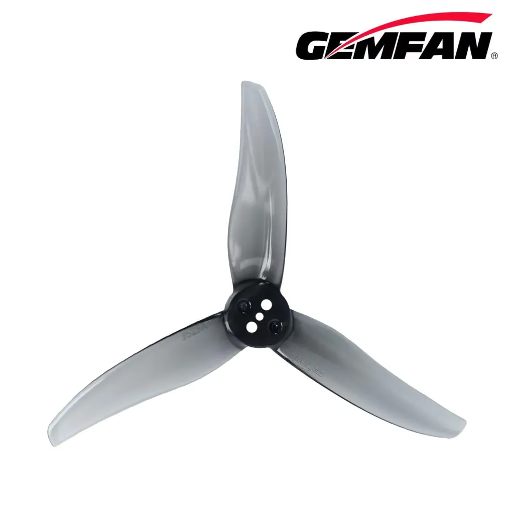 Gemfan 2023 Hurricane PC 3 Blade 1.5mm – Clear Gray (4 Pairs) Propeller